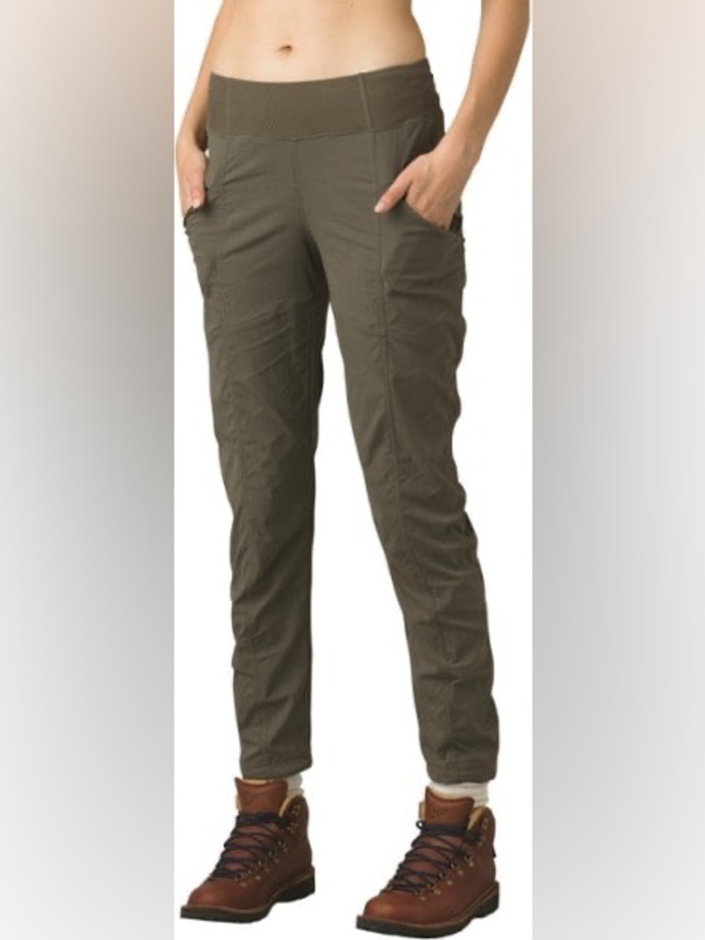 prAna Koen Mid Rise Pant Olive Green Hiking Outdoor Pants Size Medium